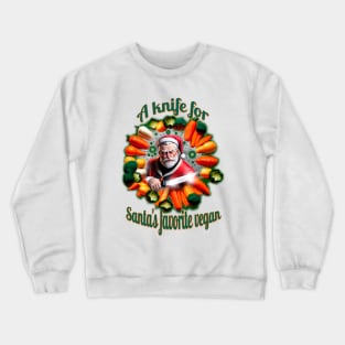 Santa is favorite vegan Crewneck Sweatshirt